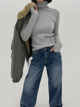 リブウォーマーポーラーT-シャツ / Ribbed warmer polar T-shirt (3color)