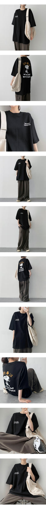 スマイルスヌーピーショートスリーブTシャツ / Smile Snoopy Short-Sleeved T-Shirt