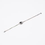 Rectangle UFO Onyx Bracelet (Silver)