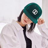 VA Square Applique Wool Baseball Cap / Deep Green