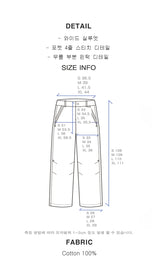 parachute wide denim blue