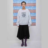 Cheerful logo sweat shirt (light gray)(Copy) (6684424110198)