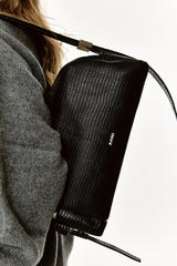 Lizard Shoulder bag_Black