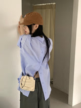 Anin Back Button Boxy Short Sleeve Southern Shirt
