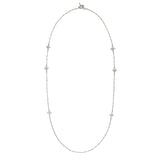 UNIT LONG CHAIN NECKLACE ( silver 925 ) (6629550686326)
