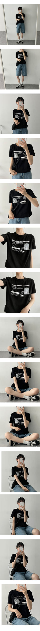 オティレタリングショートスリーブT / Oti Lettering Short Sleeve Tee