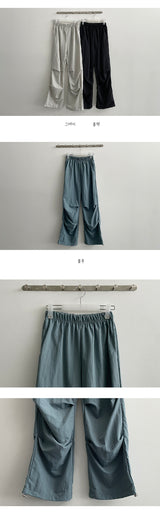ツーウエストストリングニーピンタックベンダブルパンツ / Two-Waist String Knee Pin Tuck Bendable Pants