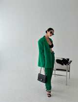 double collar oversized fit blazer jacket