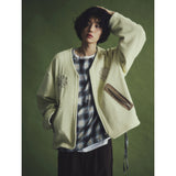 Vローハンド刺繍ジャケット / V-LOW HAND EMBROIDERY JACKET_ECRU