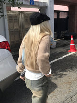 モンブラン Rネックニット