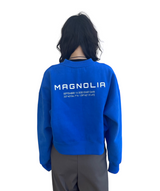 プリントクロップドスウェット/Print Cropped Sweat-BLUE