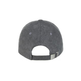 3D Monogram pigment Washing Corduroy Over Fit Ball Cap Darkgray