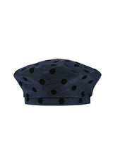 DOT BERET HAT / NAVY