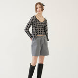 LETTUCE EDGE CARDIGAN SET (GRAY) (6579703775350)