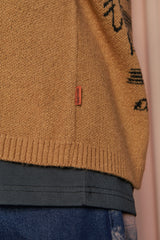 U SHEET MUSIC KNIT / CAMEL