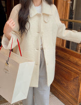 [SHOPPERMADE] Wool Boucle Half Coat