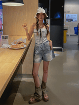 ライティブラシハーフデニム