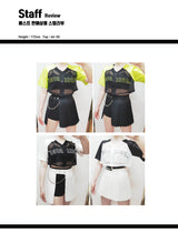 ダイスジャージークロップTシャツ/TOP(8102) Dice Jersey Crop Tee