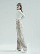 リネンワイドパンツ / W1010 LINEN WIDE PANTS_BEIGE