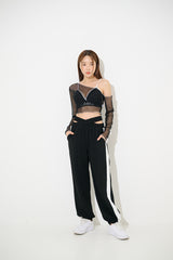 サムホールシルクロップTシャツ / TOP(9330) Thumbhole Siru Crop Tee
