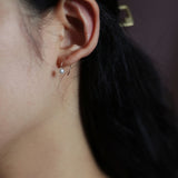 14K GOLDFILLED PEARL EARCUFF & EARRING (6680841748598)