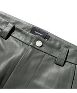 ラムスキンカーブラインパンツ/LAMSKIN CURVED LINE PANTS