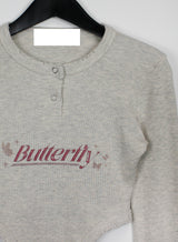 バタフライスーツTシャツ/Butterfly suit T-shirt (3color)