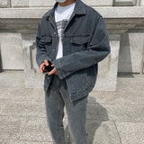 ASCLO Back Button Denim Jacket (3color)