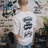 ステッカーロゴTシャツ [ホワイト］