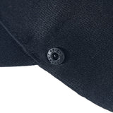 EAR FLAP BALL CAP BLACK / COTTON FLAP
