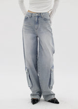 バルーンカーゴデニムパンツ / no.0001 balloon cargo denim pants