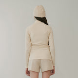 PLEATED TURTLE NECK TOP (IVORY) (6645971222646)