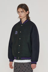 COIN VARSITY JACKET / GREEN (6601035939958)
