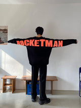 14ロケットレターリングラウンドニット