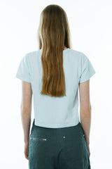 アメリカンドリームクロップTシャツ/AMERICAN DREAM CROP TEE [SKY BLUE]