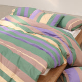 Iris green duvet cover Qsize(200x230cm)
