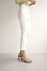 フラットクロップジーンズ / FLAT CROP JEANS / SLIM STRAIGHT PANTS