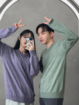 カシミアVネックニット  (13color)