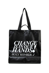 SMILE BIG SIZE SHOPPER BAG_BLACK (6582794649718)