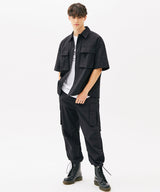 TWO TUCK CARGO STRING JOGGER PANTS (BEIGE) (6585162563702)