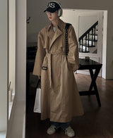 ダディフットバックケープトレンチコート / Daddy Fit Back Cape Trench Coat (3 color)