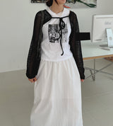 ベジボレロカーディガン/Vege Bolero Cardigan (2color)