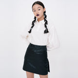 Crinkle Basic Shirts [White] (6592020840566)