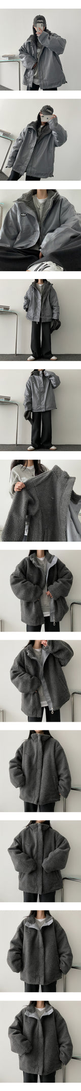 [Fleece] Cyline V-neck sweatshirt