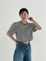 Garni puff stripe T