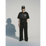 スタージャカードバンディングパンツ / STAR JACQUARD BANDING PANTS_BK