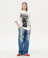 GOTH ANGEL DAMAGED TEE