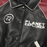 ドゥードゥルチェリースタジアムクロップジャンパー ／DOODLE CHERRY STADIUM CROP JUMPER [BLACK]