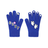 ゴーストウールニットグローブ/0 5 ghost wool knit gloves - BLUE