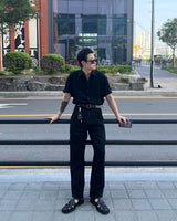 LE ブランクデニム半袖シャツ / LE Blanc Denim Short-Sleeved Shirt (Set - Up / 1 color)